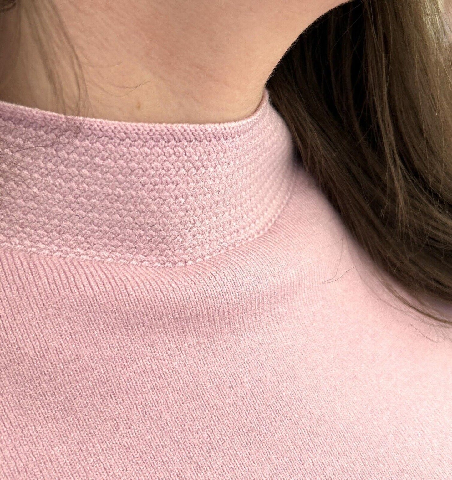 Ex Famous Store Brand Ladies Jumper Funnel Neck Blue Black Lilac Beige Navy Cosy Soft Sweater