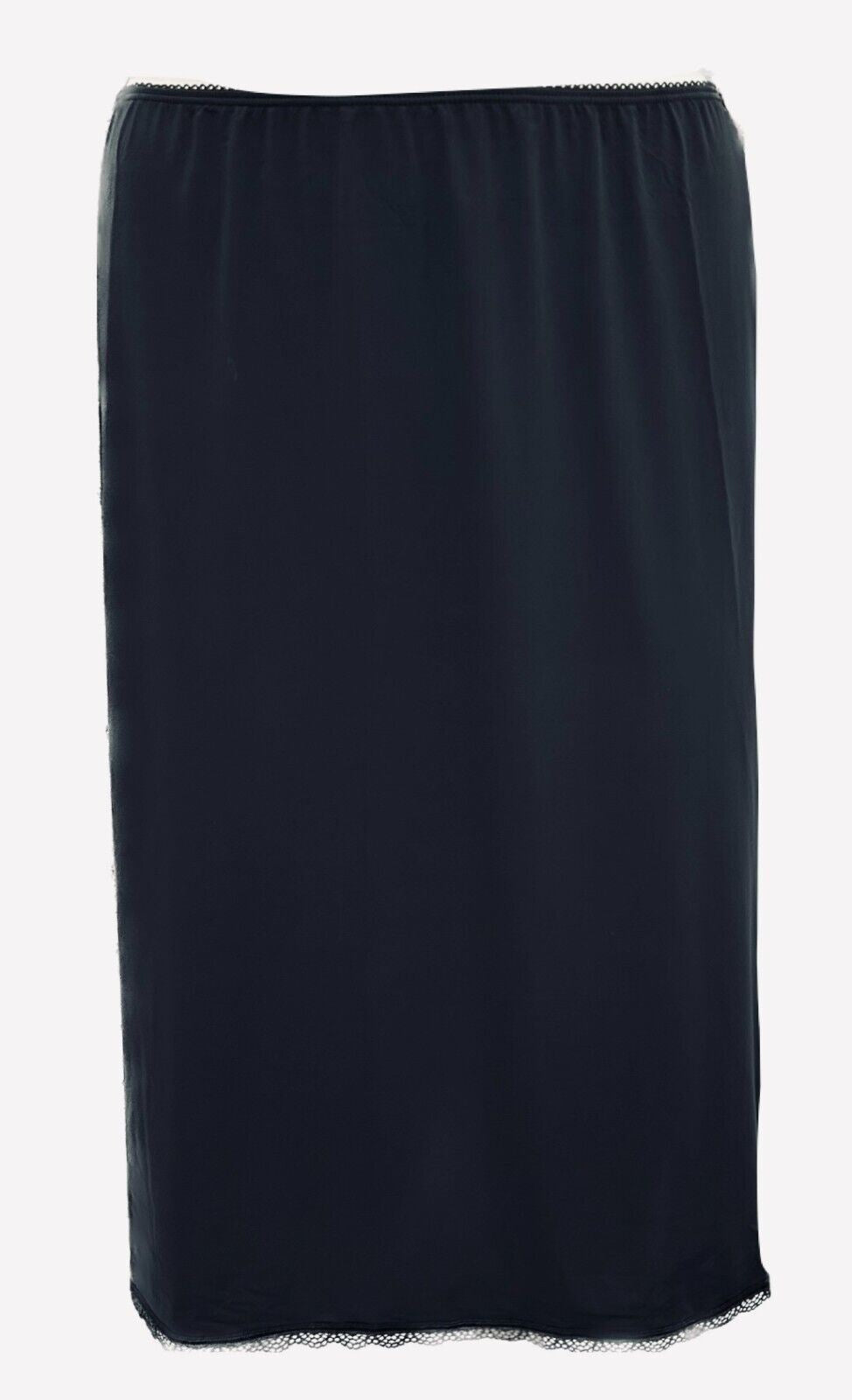 Ex Famous Store Brands Ladies Waist Slip Black White Nude Underskirt Knee Midi