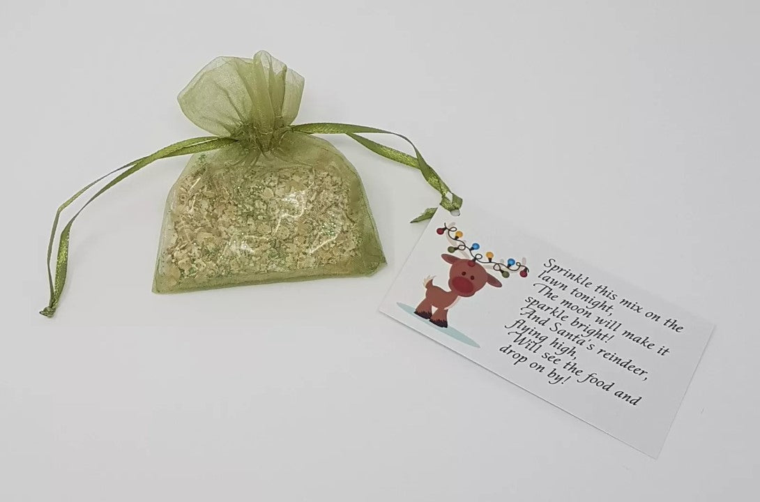 Christmas Reindeer Food Oats Dust Xmas Eve Box Kids Xmas Santa Plate