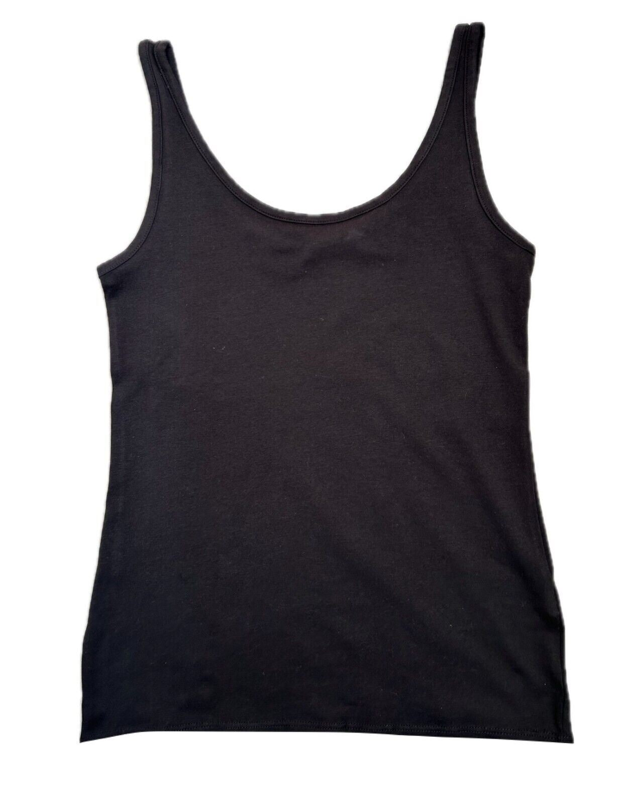 Ladies Women's Next Thick Strap Vest Top Summer Black Grey Cami Tank Cotton