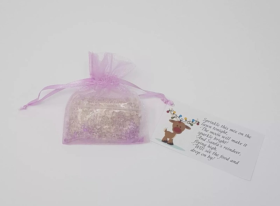 Christmas Reindeer Food Oats Dust Xmas Eve Box Kids Xmas Santa Plate