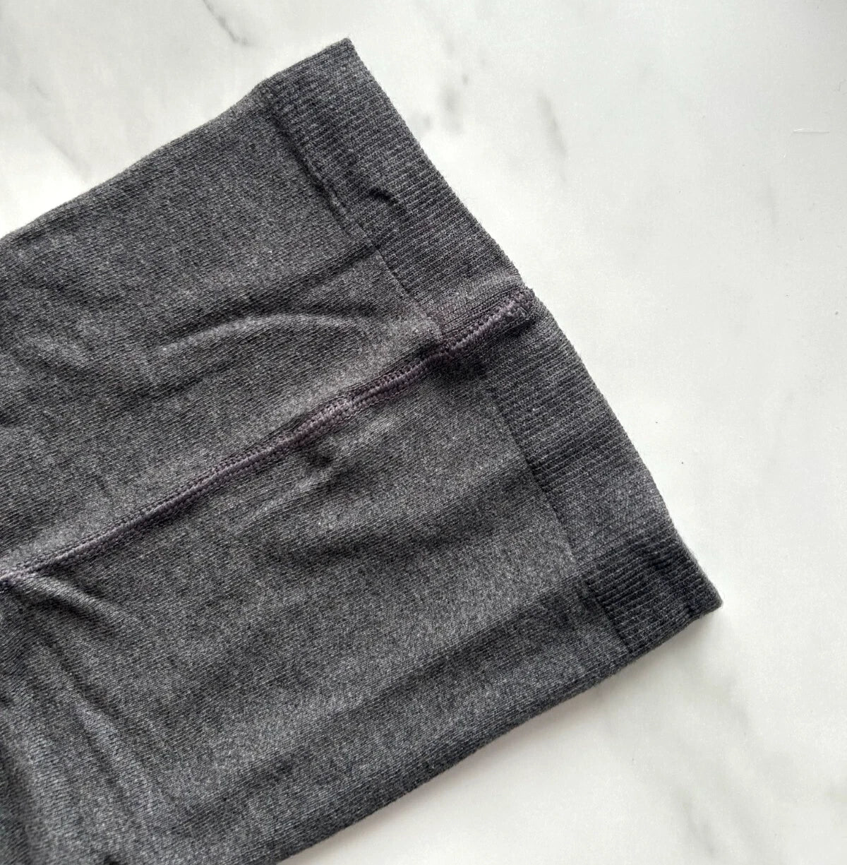 Girls Ex Famous Store Grey School Tights 3 Pack Knitted Cotton Rich Reinforced Toes Crotch