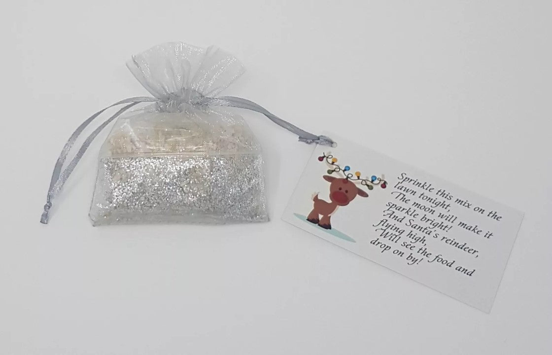 Christmas Reindeer Food Oats Dust Xmas Eve Box Kids Xmas Santa Plate