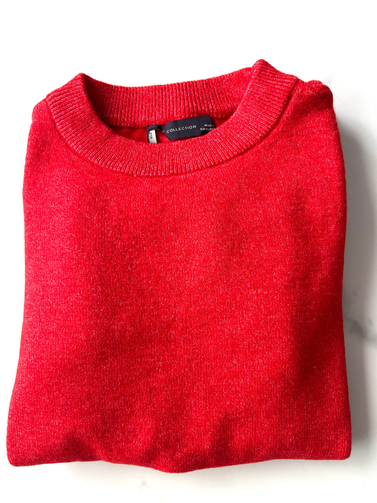 Ladies Crew Neck Wool Blend Jumper Brown Cream Blue Red Pink Sweater FaMouS Store