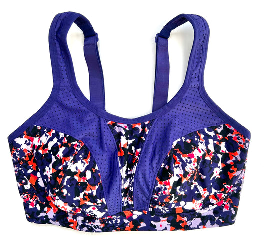 Ex Famous Store Brand Sports PURPLE MIX Bra Ultimate Support Non Wire Gym