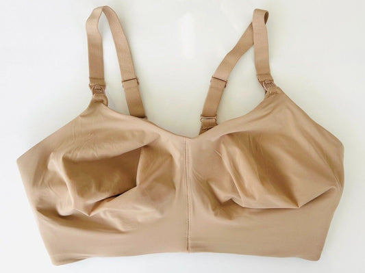 Ex Famous Store Brand Ladies Nursing Bra Nude Non Wire Multi-Way Strap Non Padded